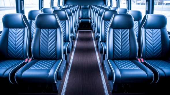 redding 25 passenger minibus inside