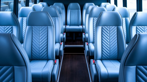 redding 35 passenger minibus inside