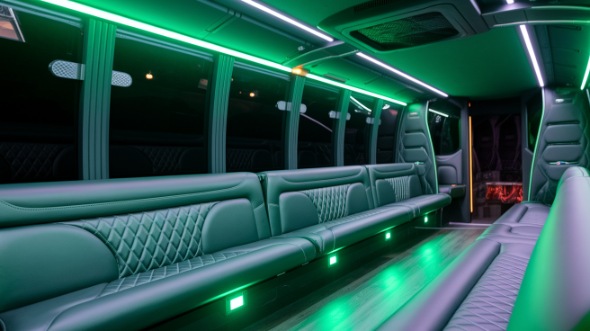 redding party bus rental inside