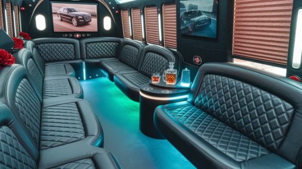 redding sprinter limo rental inside